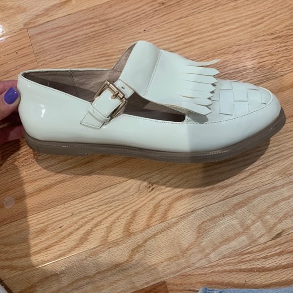 TOPSHOP white loafers- size 40 - Picture 2 of 3